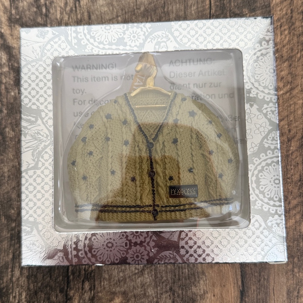 Fearless Cardigan Ornament Taylor Swift Christmas Ornament Holiday Swiftmas Gift